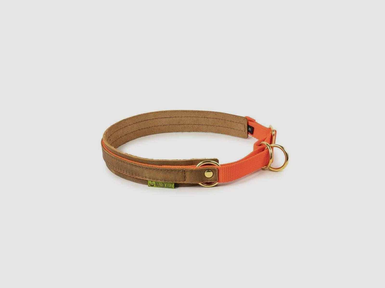 WALDKAUZ Zug-Stopp-Halsband Bremso Orange L