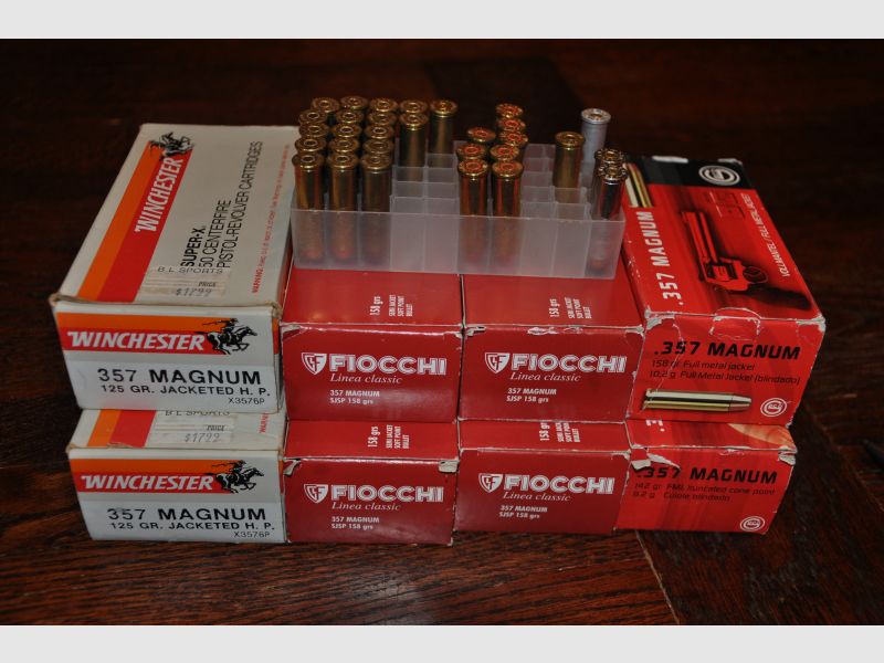 399 Schuss in .357 Mag. (Fiocchi, Geco, Winchester)