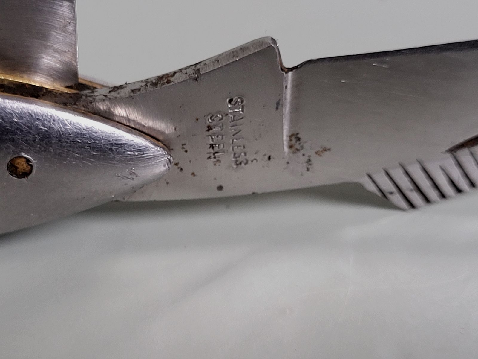 Altes Sammler Angler - Jagd Messer  Messer - Speerfisch -Säge