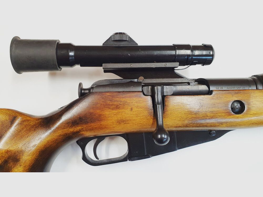 Tschechisches she Vz 54 Scharfschützengewehr 7,62x54R Repetierbüchse mit Zielfernrohr, Sammlerstück
