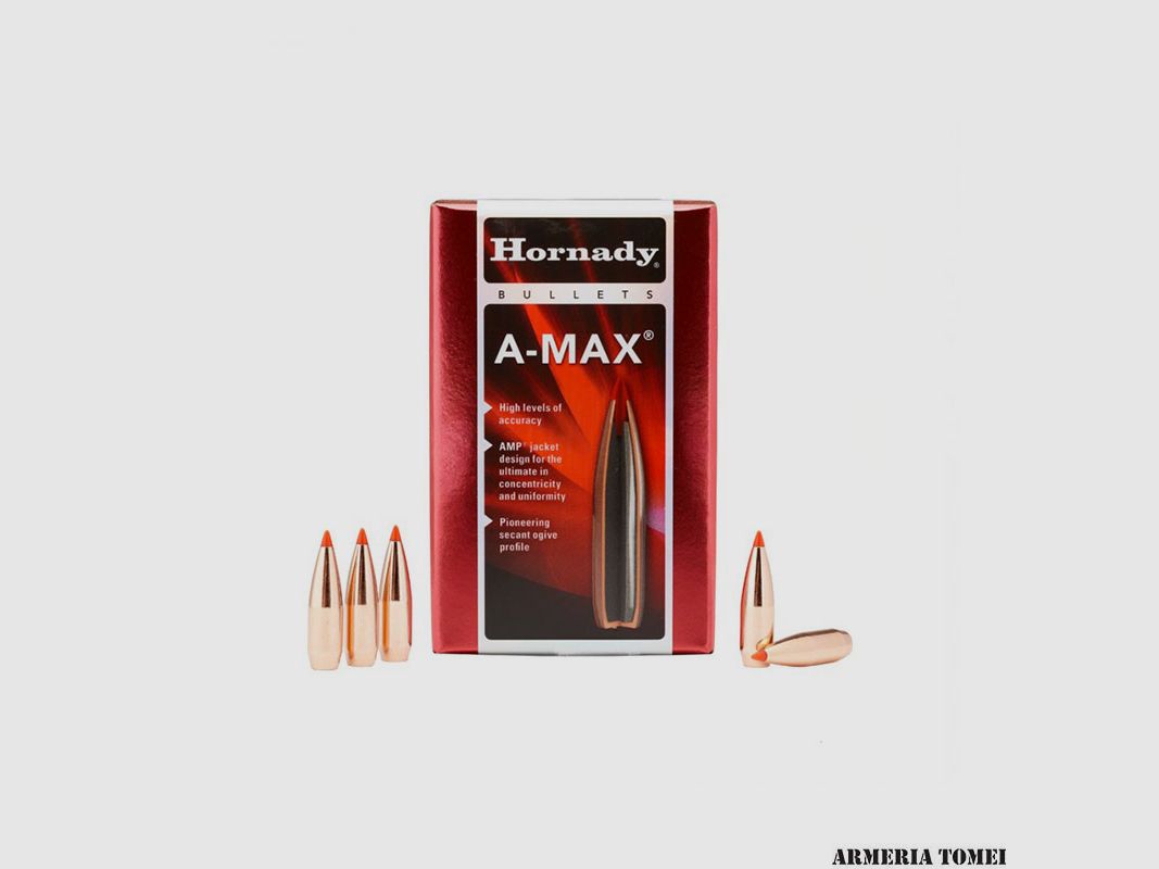 PALLE DA RICARICA – HORNADY – 30 Cal .308 168 gr A-MAX® (100 PZ)