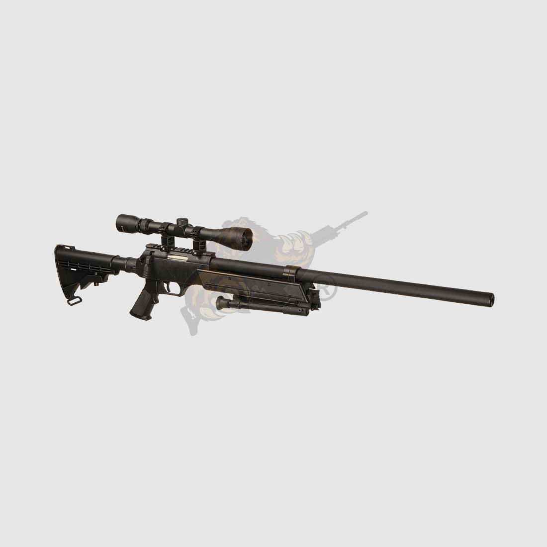 SR-2 Sniper Rifle Airsoft Set Black - Well -F-