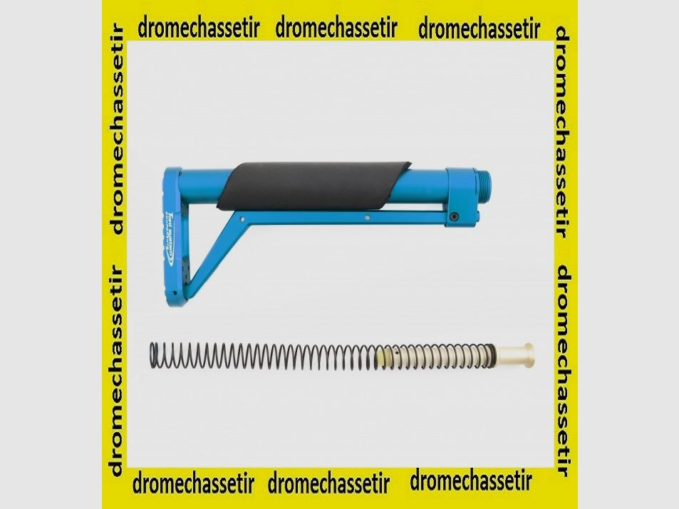 Aluminium-Schaft MIL-SPEC Federpuffer Blau