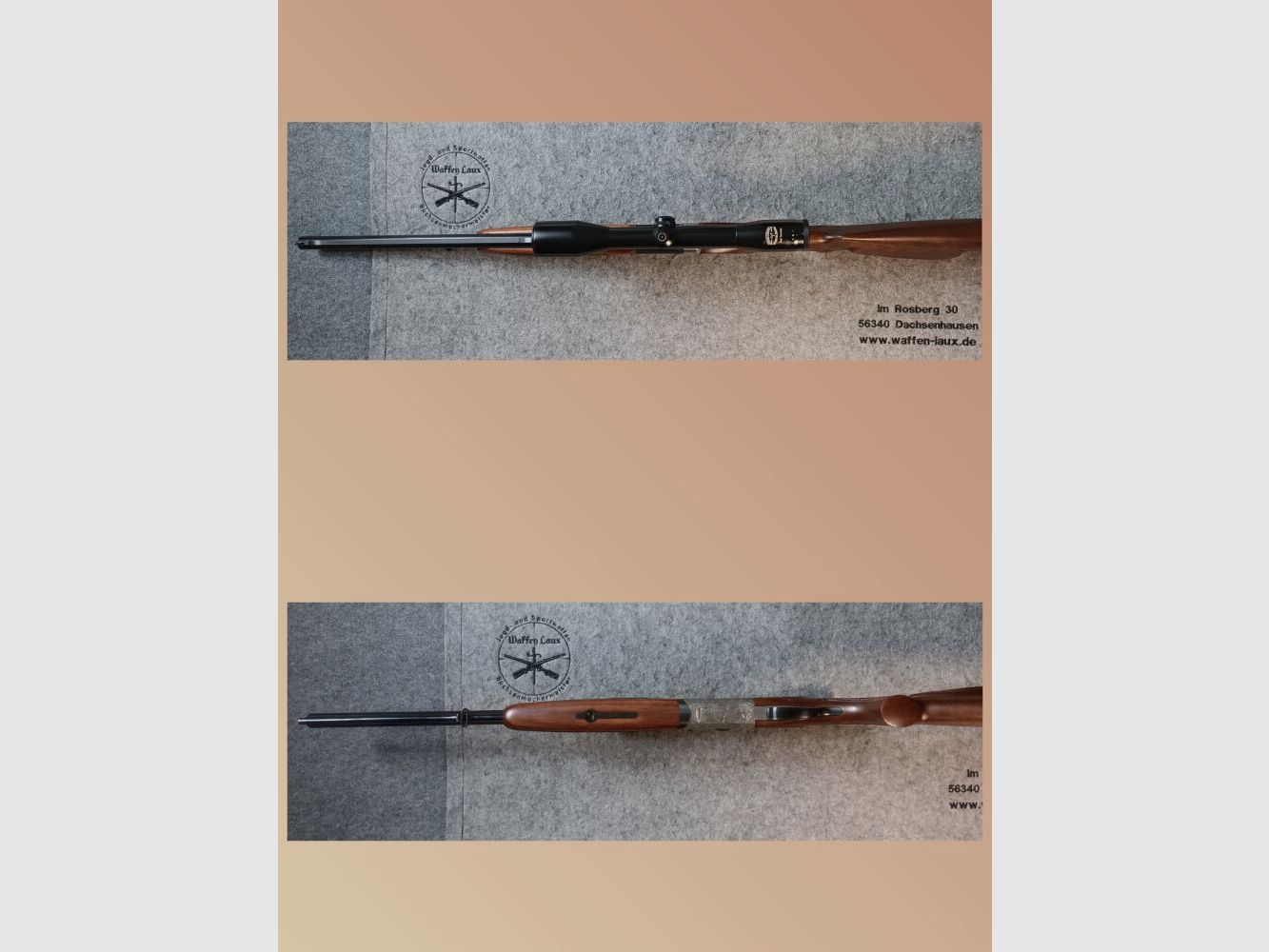 Fusil à deux coups IFFLI-Kettner avec lunette Schmidt & Bender 6x42