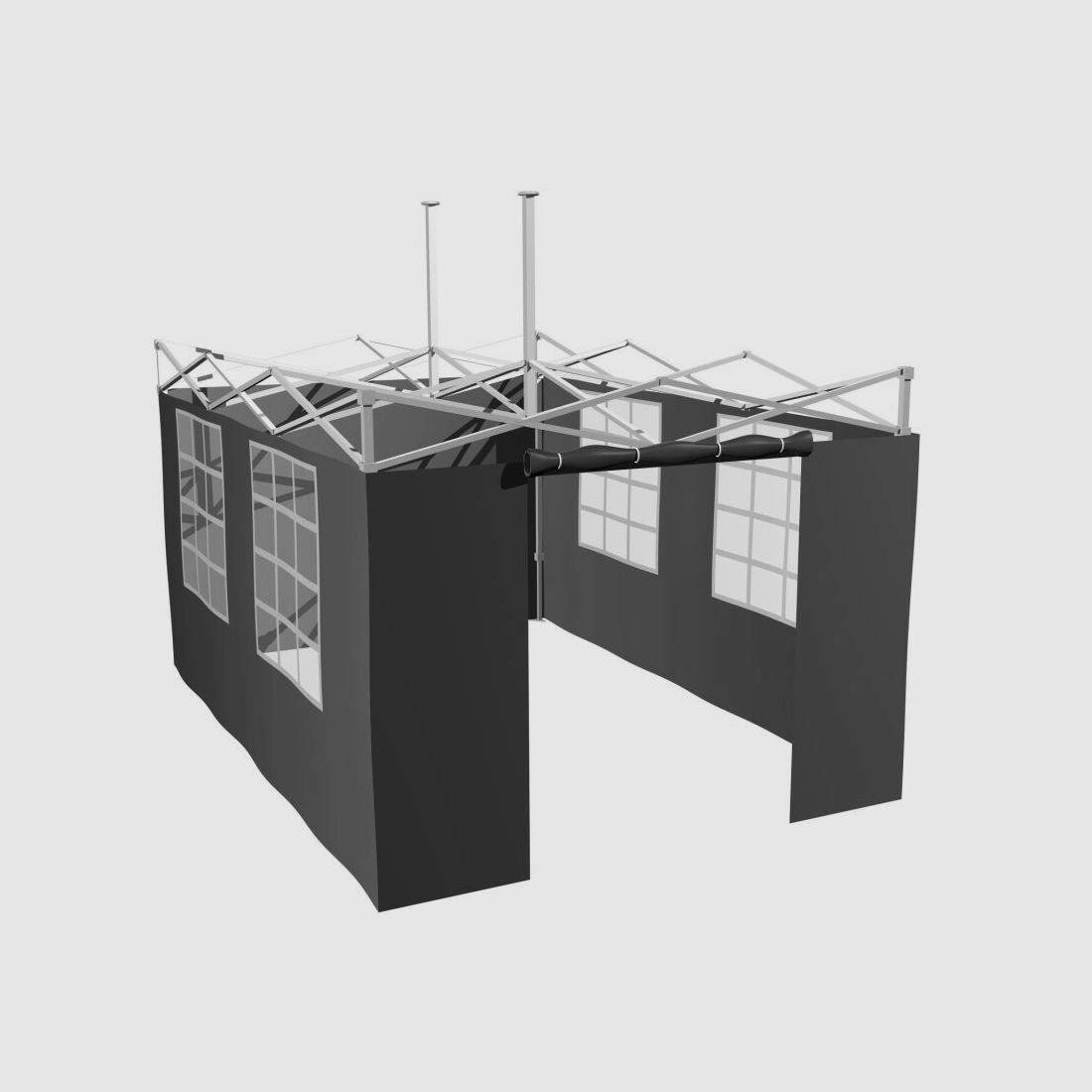 Grillfürst Seitenwände für 4,5 x 3m Grillpavillon / Gartenpavillon / Grillzelt 4er Set