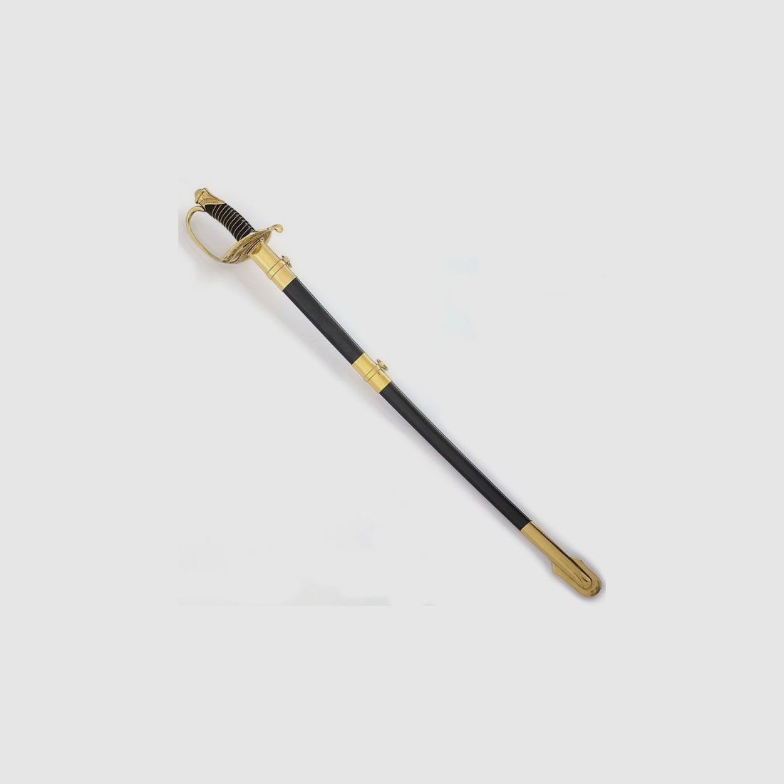 C.S.A. officer's cavalry sabers with scabbard for collectors and enthusiasts