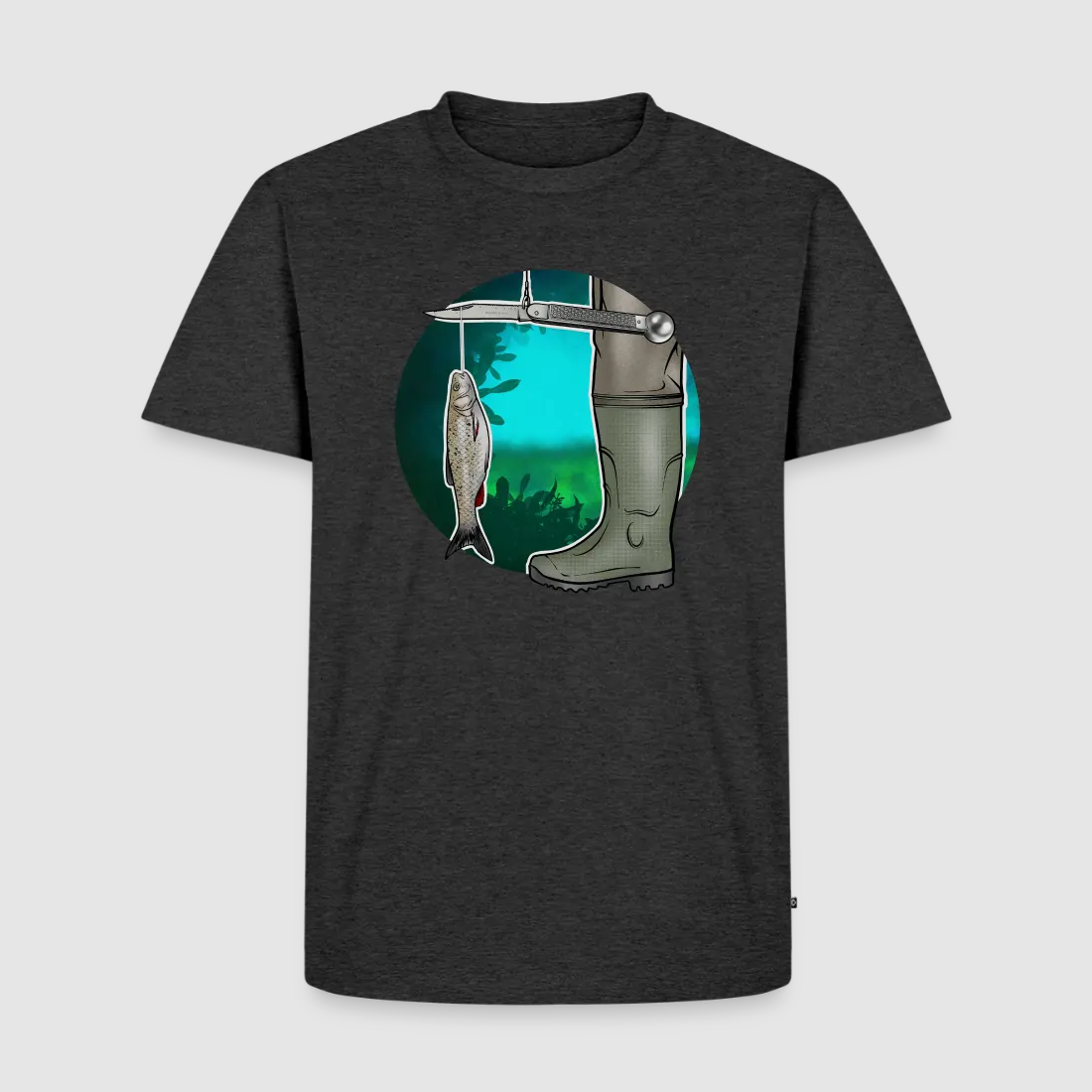 PUMA Men´s Premium T-Shirt „Waagemesser – Petri Heil"