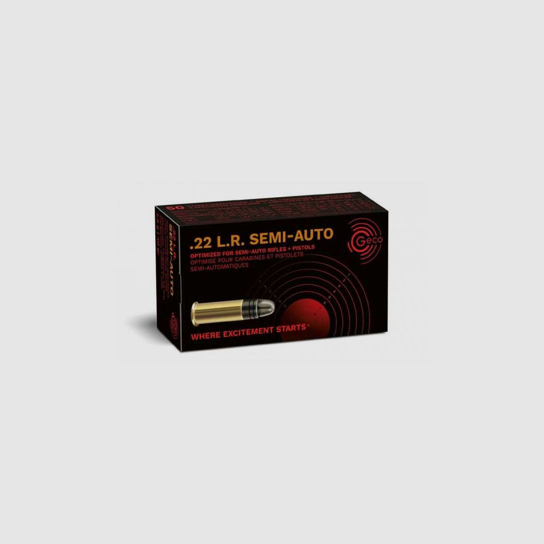 GECO .22 SEMI-AUTO 2,6g / 40gr 50 Stck. Target/Match