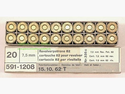 Waffen-&Munitionswerke Thun CH Revolverpatronen