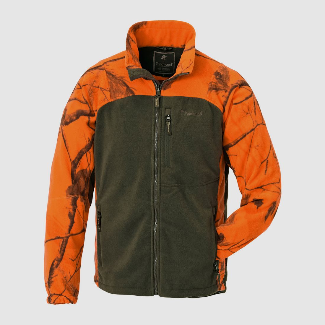 Pinewood Kinder Fleecejacke Oviken Realtree AP Blaze/H.Green