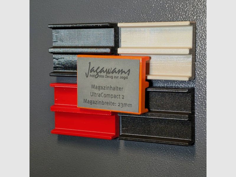 Magnetic magazine holder for 23mm wide magazines for gun cabinets - UltraCompact - accessories for the gun cabinet