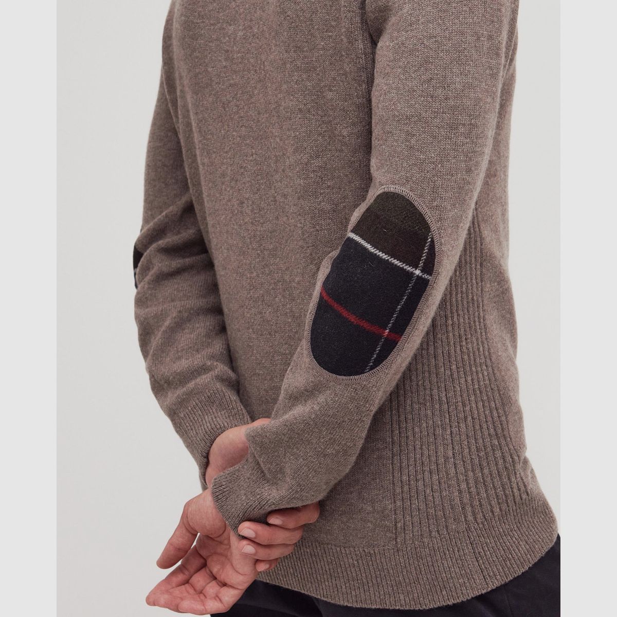 BARBOUR Holden Half Zip Sweater Military Marl