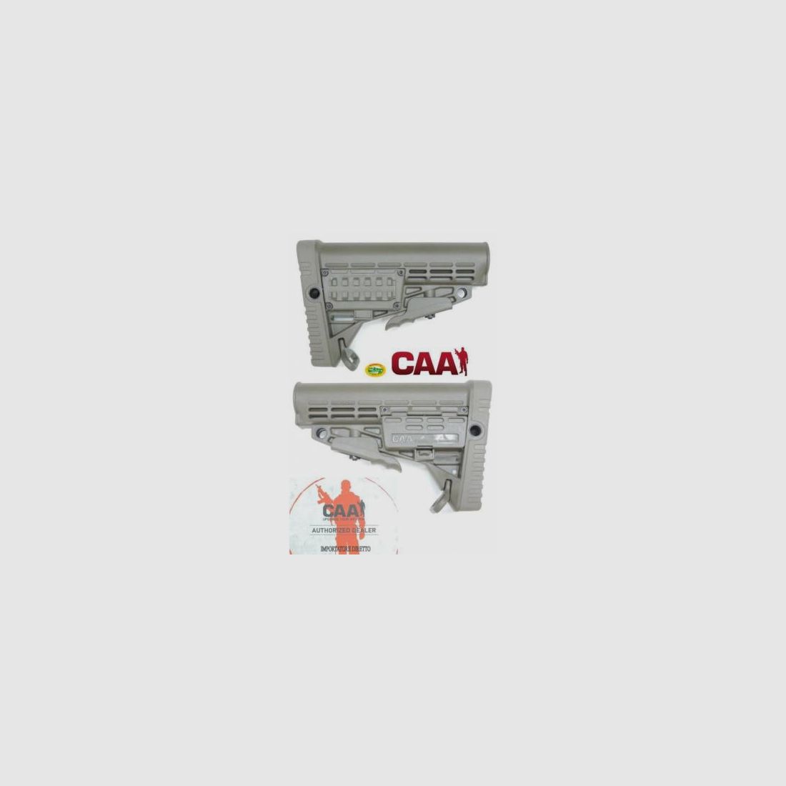 CAA zusammenklappbarer Schaft AR15/M4 für ZIVILROHR - GRÜN - CBS