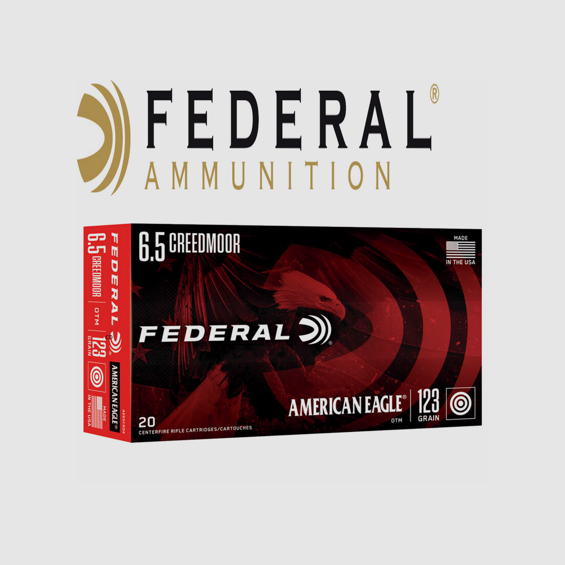 Munitions Federal 6.5 Creedmoor OTM – 123gr – x20
