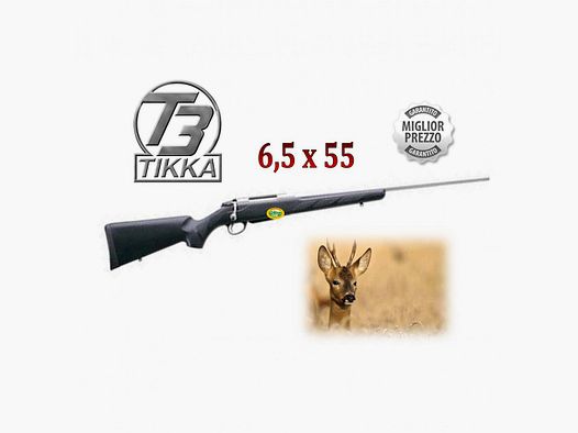 TIKKA T3 Lite Inox cal.6,5 x 55