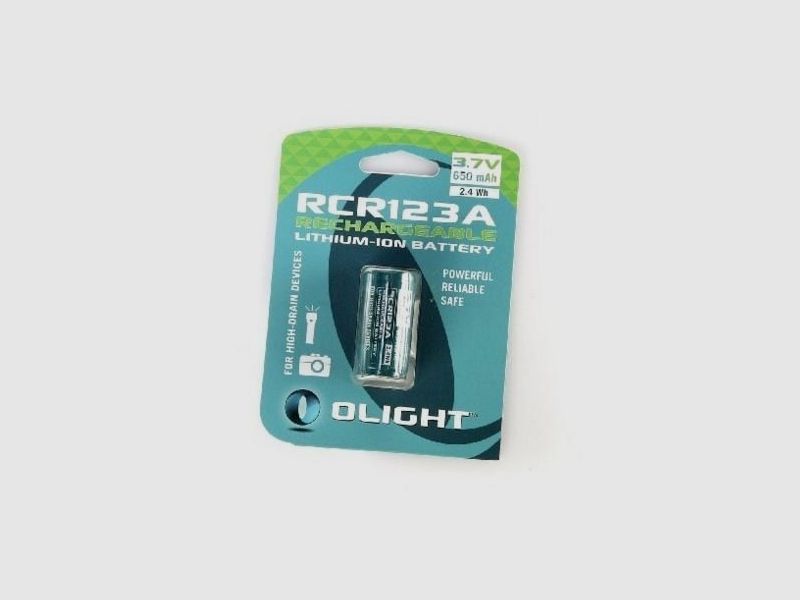 Olight WIEDERAUFLADBARE RCR123 3,7 V 650 mAh MIT PCB