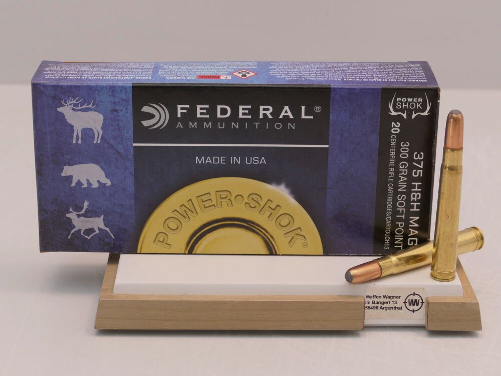 Federal Hi-Shok Soft P. 300grs. A20 .375 H&H