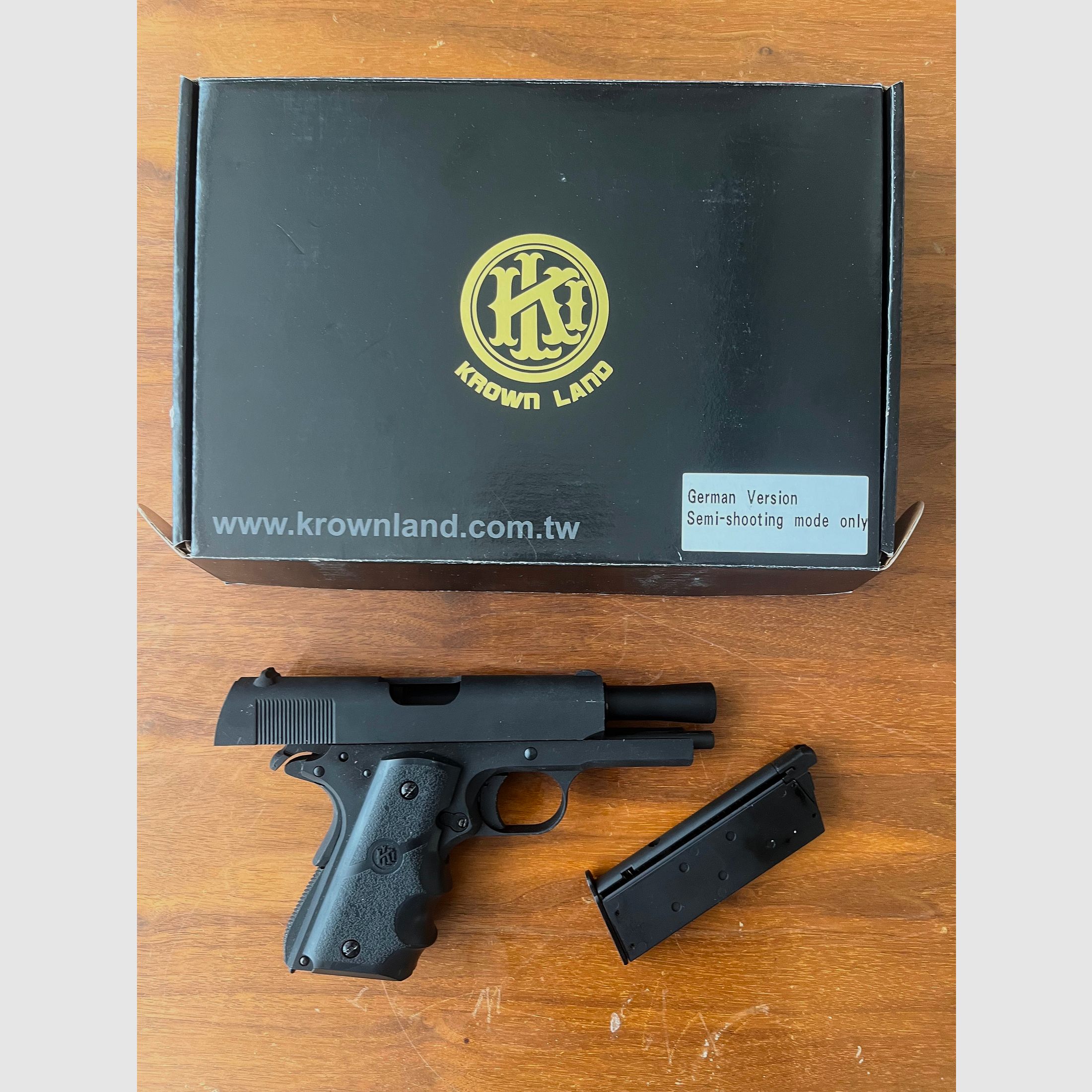 2 Stk. Krownland M 1911 Vollmetall Gas Blowback 