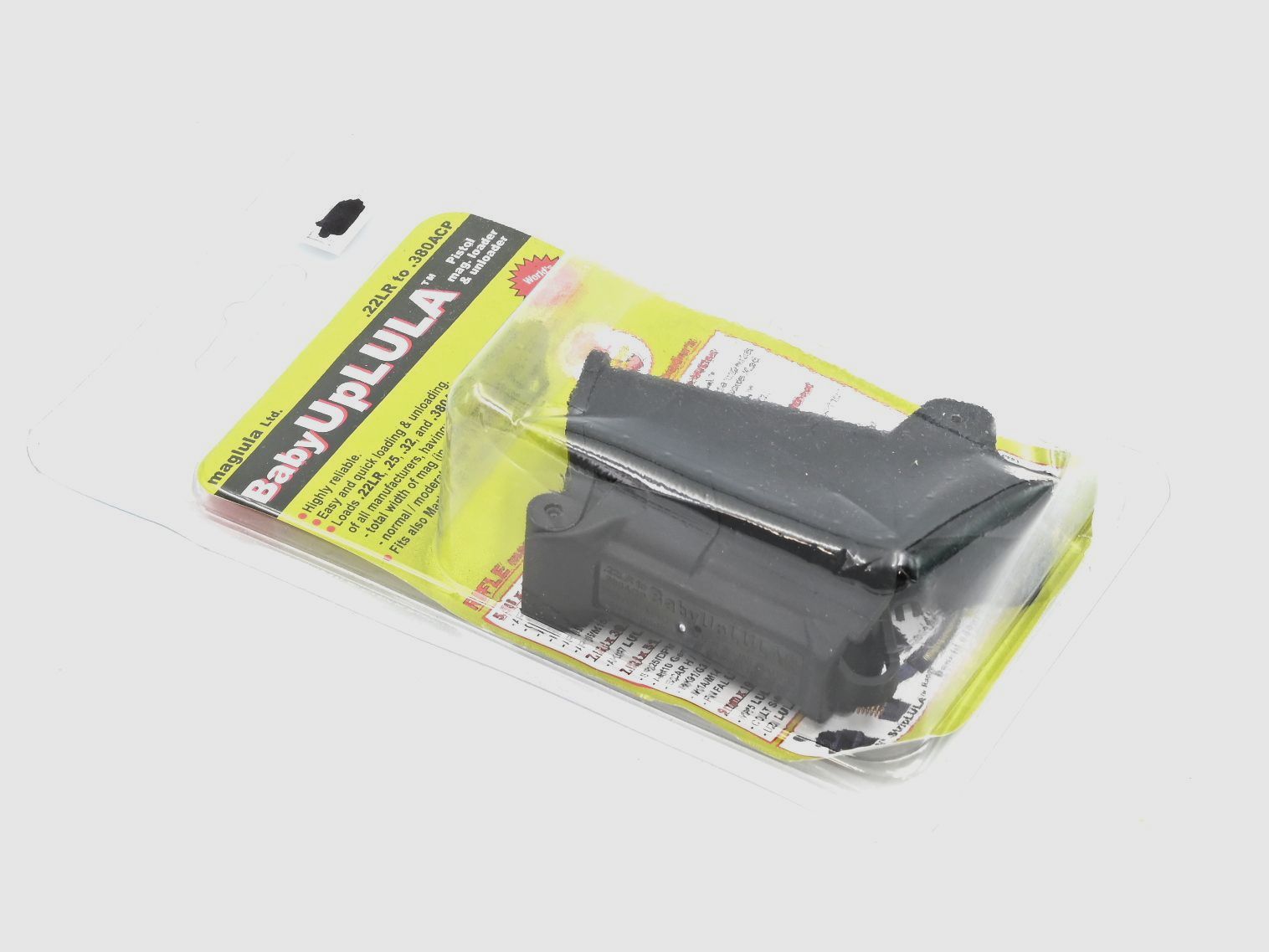 Caricatore Maglula BabyUpLula, nero, per caricatori di pistole, .22 LR – .380 ACP