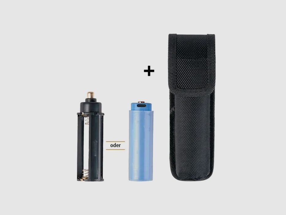 Torcia MISSION 1000 RICARICABILE con 3 livelli di luminosità + lampo stroboscopico