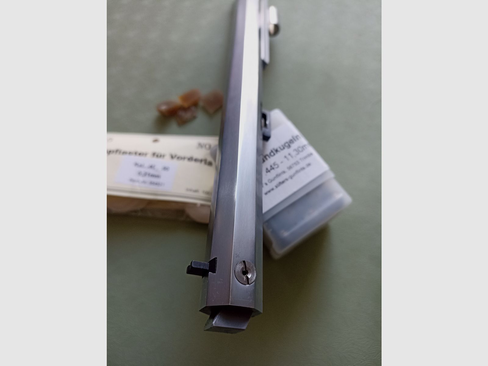 Charles Moore Steinschlosspistole cal .45Pedersoli (with original packaging) muzzleloader black powder