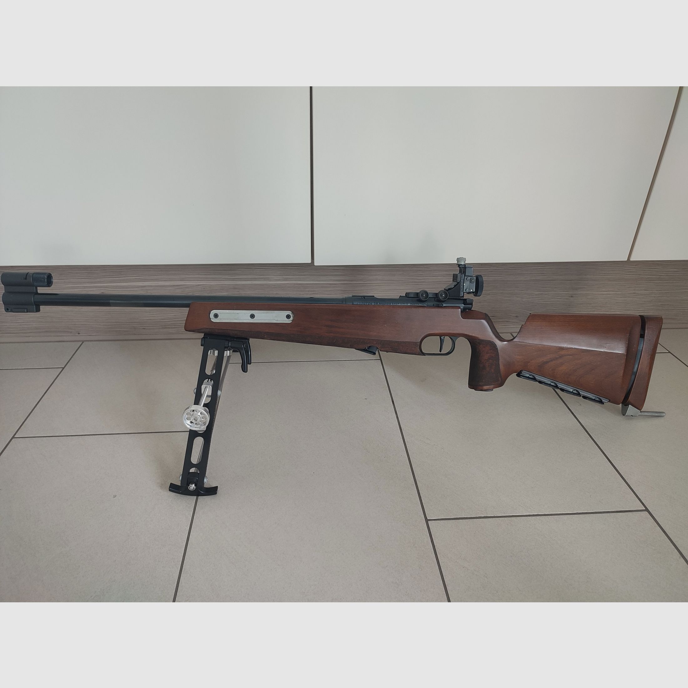 Anschütz 1427 Biathlon Repetierer Benchrest .22 KK + 2.000 Schuss Matchmunition