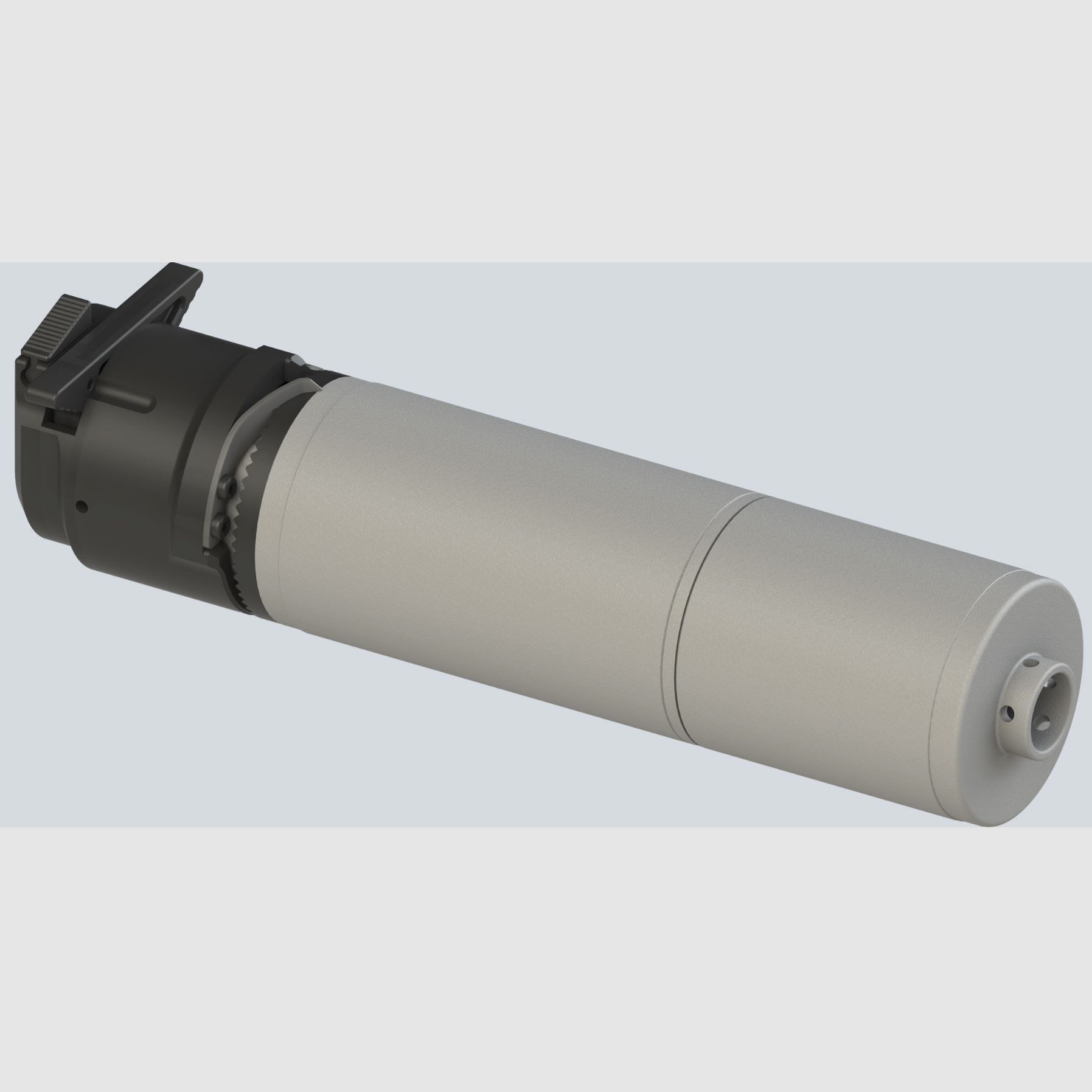 Schalldämpfer B&T AG Gewehr-Schalldämpfer Rotex-X™ Compact 5.56, .223 - für NATO Feuerscheindämpfer, einhändig montierbar