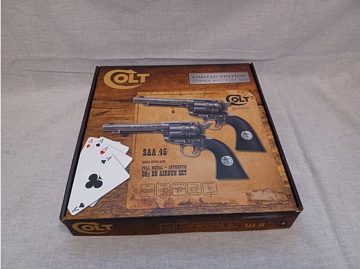 Colt SAA - Double Aces Duel Set / 4,5 mm BB / CO2 / Revolver / OVP (134)