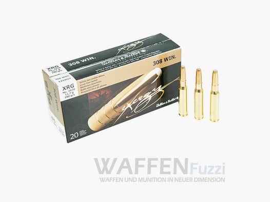 S&B .308 Win eXergy XRG bleifreie Jagdpatronen 180 grs