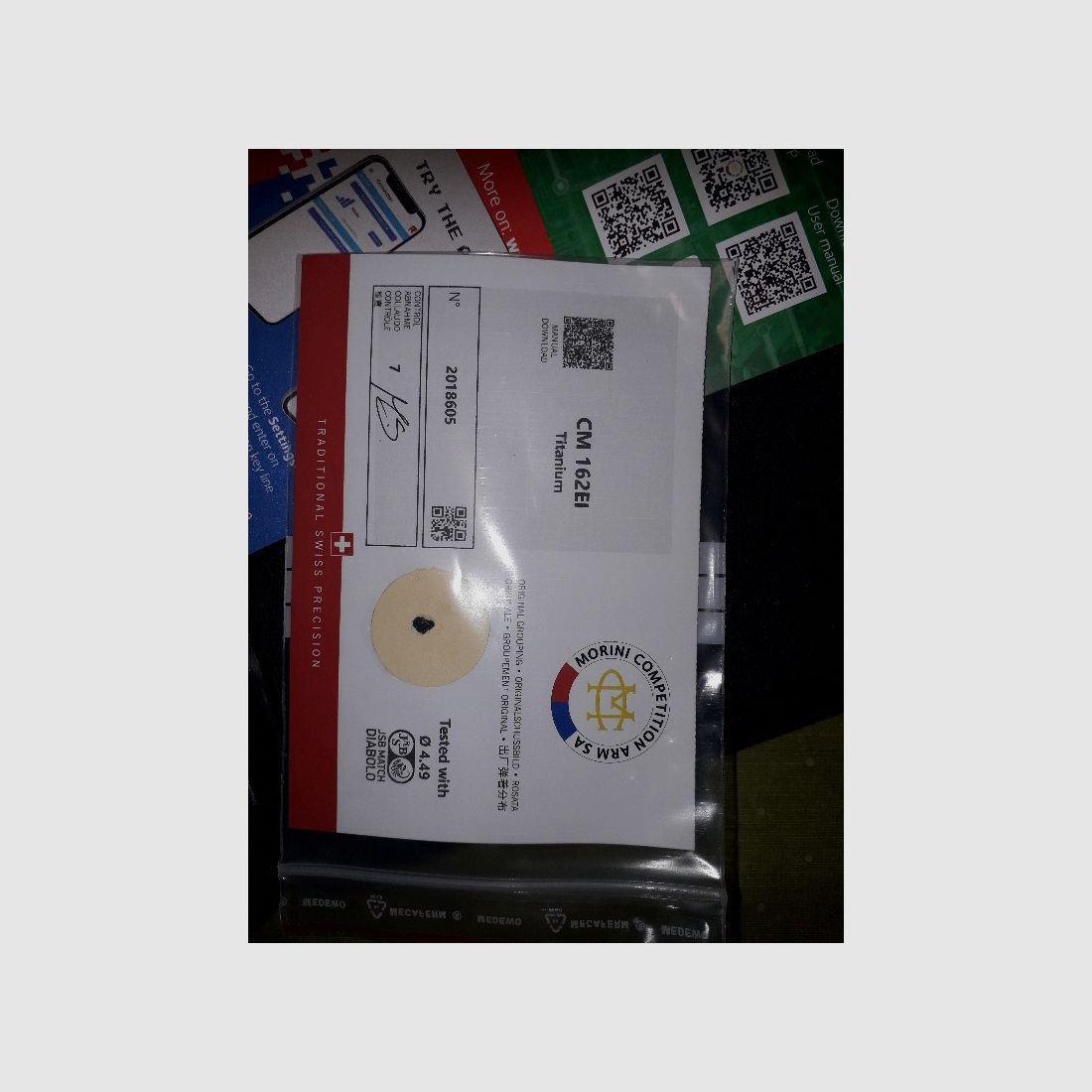 Morini LP CM 162 EI - Titan mit elektronischem Abzug und 2 Kartuschen - NEU - 