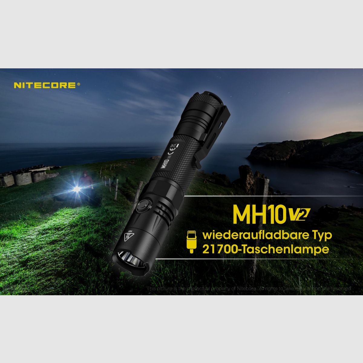 Nitecore MH10V2 Taschenlampe MH10 V2 1200 Lumen