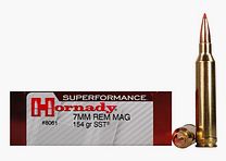Hornady Superformance 7mm Rem. Mag. 154GR SST 20 cartridges