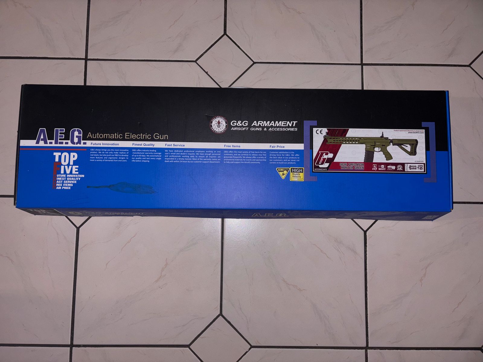 G&G GC16 Predator with ETU in Hunter Green Airsoft S-AEG from 18 with accessories