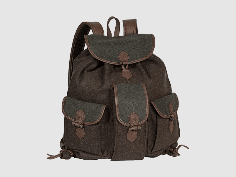 AKAH Loden-Rucksack braun/grün 27 L