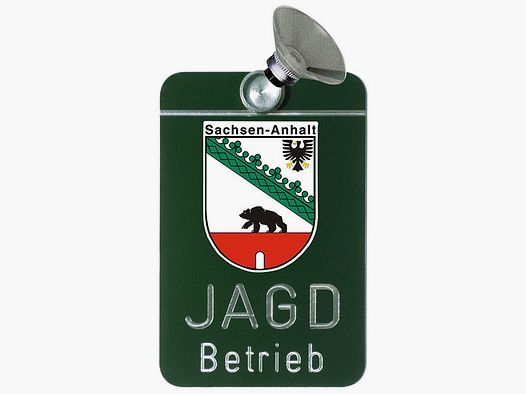 Akah Autoschild Jagdbetrieb Sachsen-Anhalt