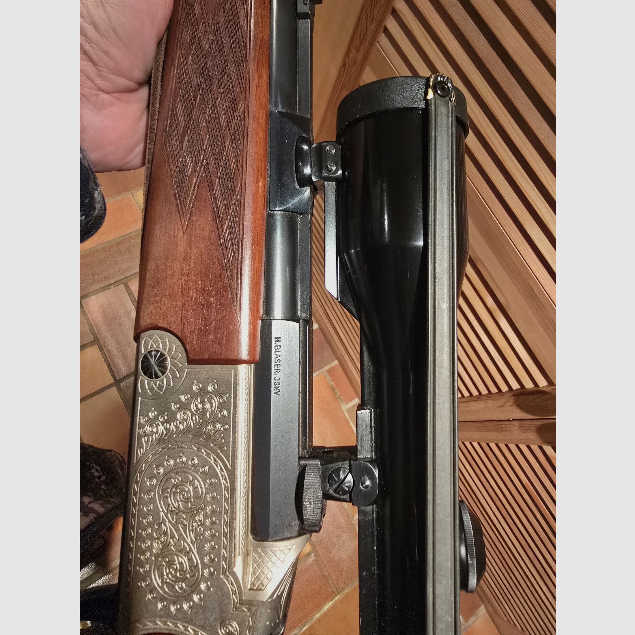 Blaser BBF ES 63 Kal. 5,6 x 50 R Magnum und 16/70 Handspanner