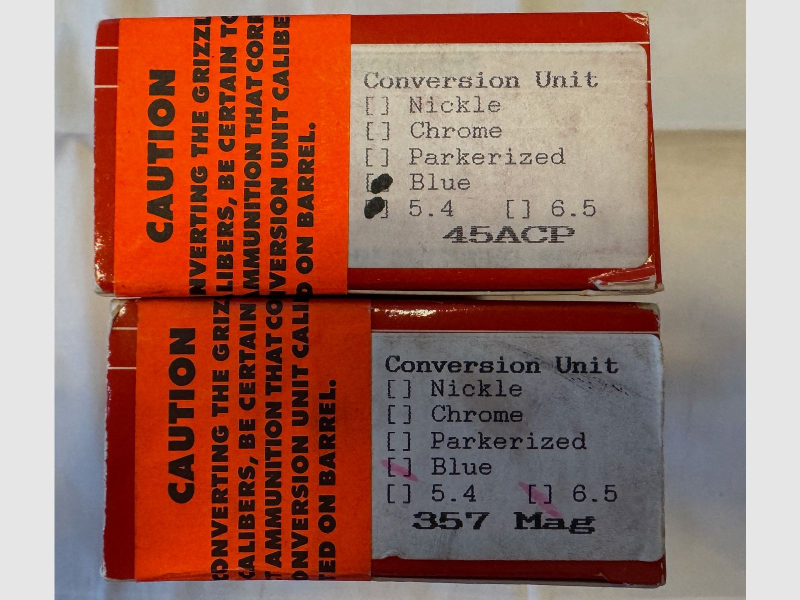 L.A.R. Grizzly Mark 1 Duotone 45 Winmag, Wechselsysteme 45 ACP, 357 Magnum