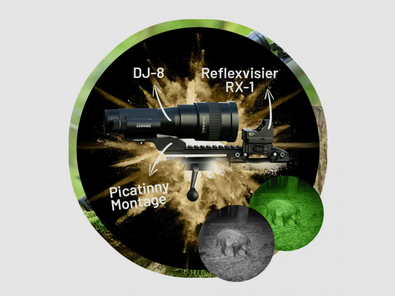 Nachtsichttechnik Jahnke DJ-8 5x58 LK 1 S 2, Jahnke Premium (Grün)