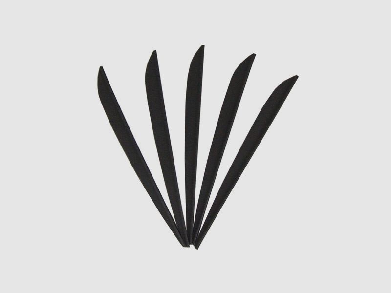 Impulse Kunststoffbefiederung schwarz 5 StĂĽck