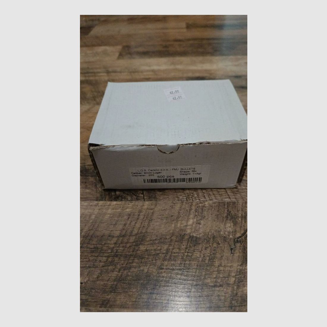 LOS cartridges 9mm 124grs. FMJ 115grs. FMJ