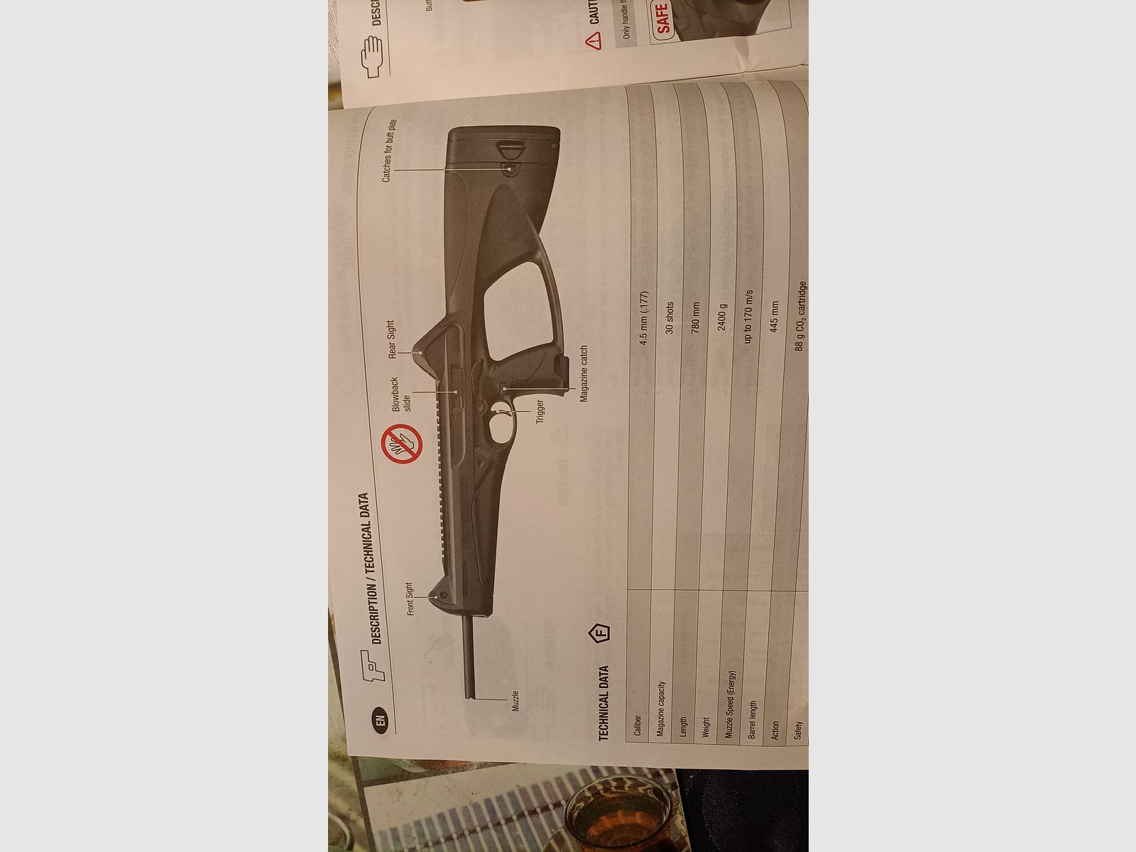 Luftgewehr CO2 Beretta 