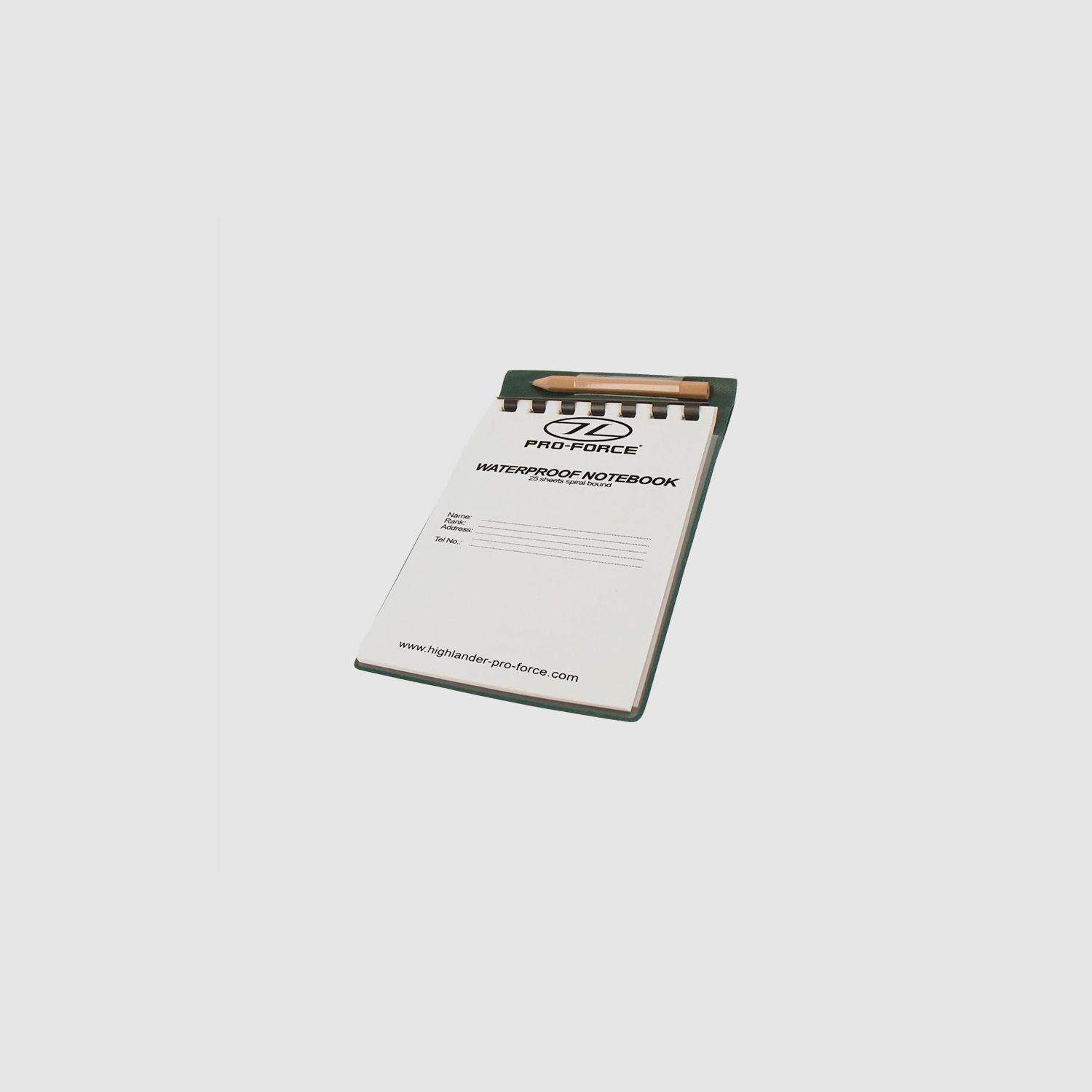 Bloc de notas impermeable Highlander Forces 15x10,5 cm