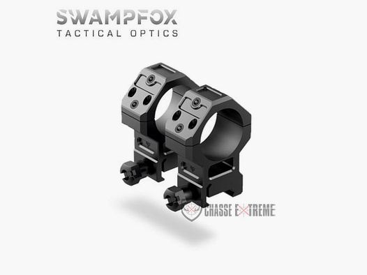 Colliers de Montage SWAMPFOX Extra Haut 30mm pour Viseur Reflex 45 Degrés