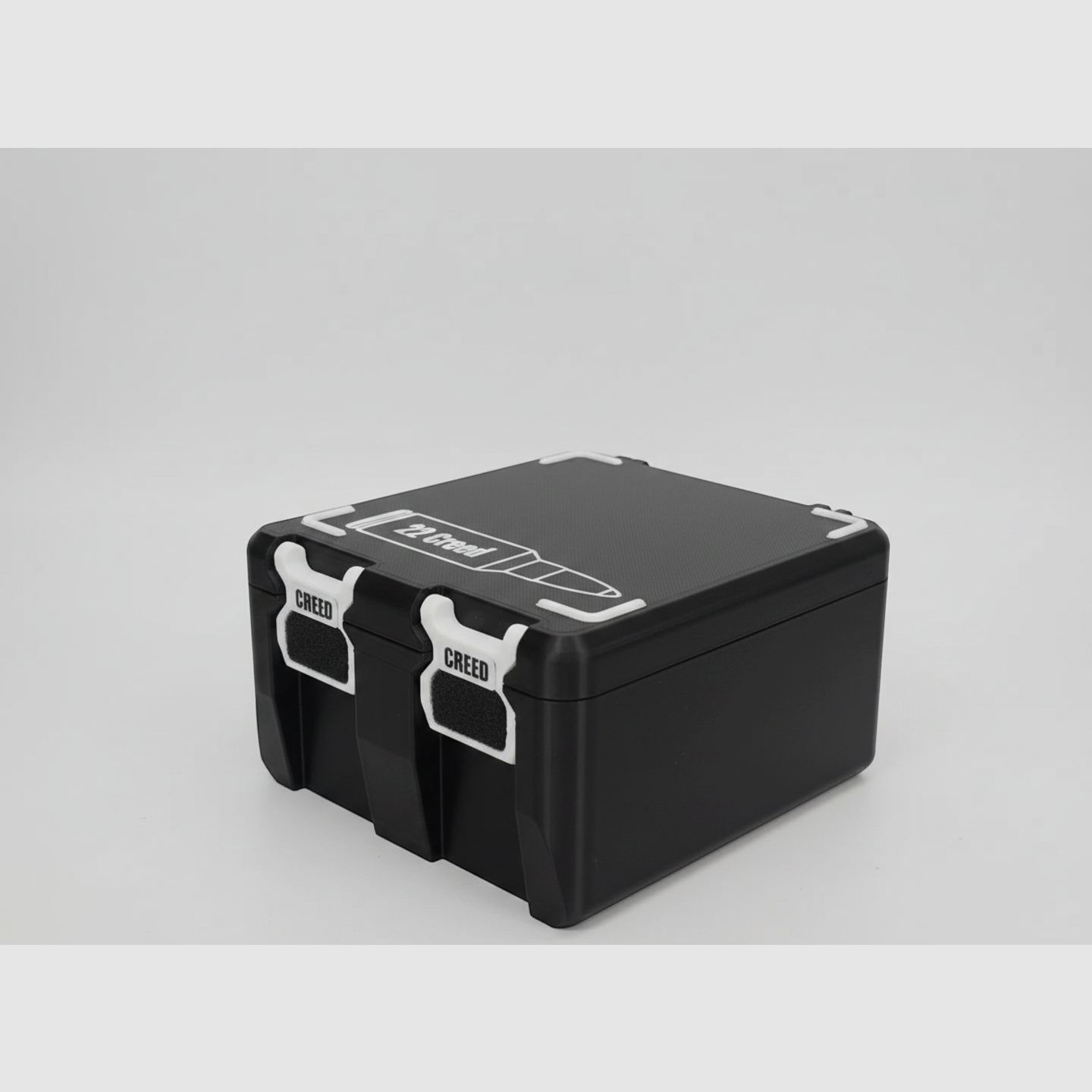 Filamelt Munitionsbox / 22 Creedmoor / 'Klapp- / Rastdeckel' / Patronenbox, Ammo Box