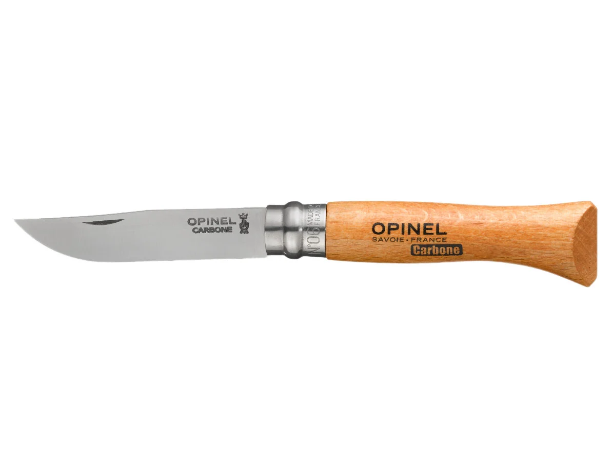 Opinel No. 6 carbon steel beechwood knife (113060), image 2 of 4