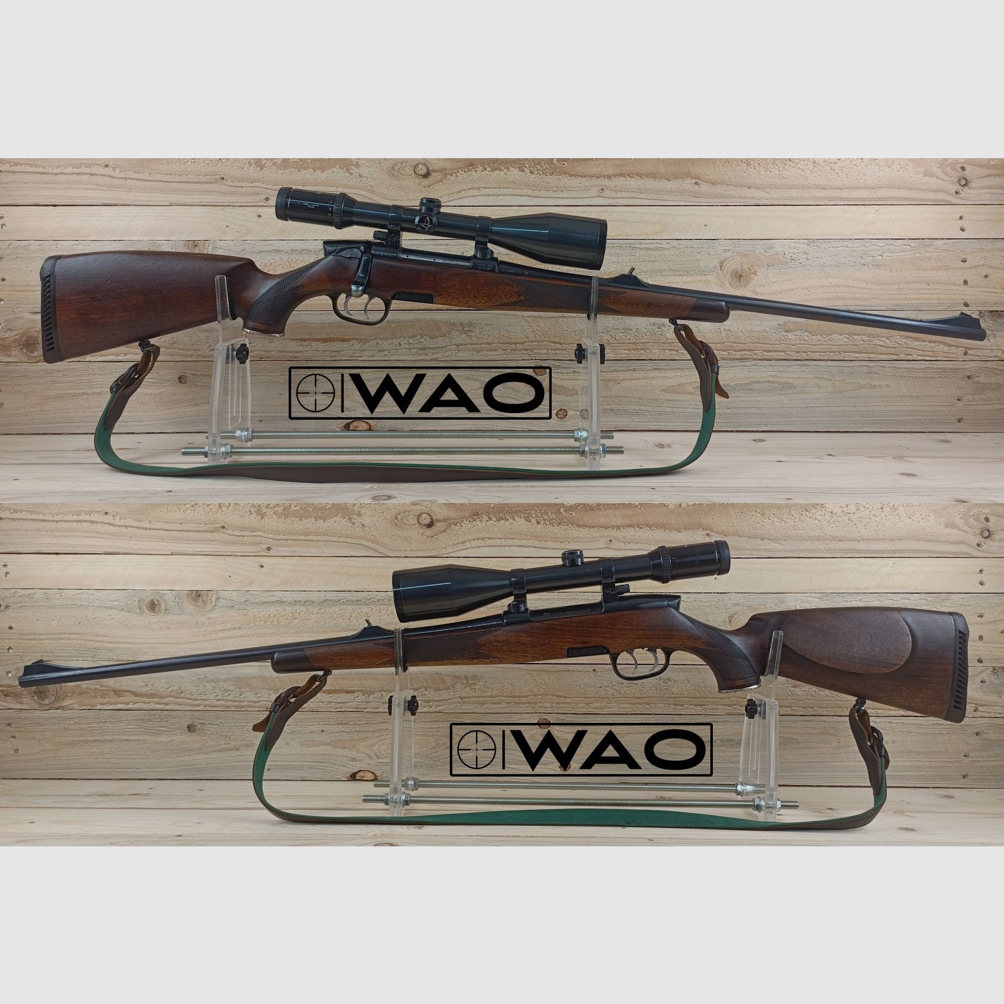 Steyr Mannlicher M, cal. 7,5x55 *avec optique en or et Swarovski*