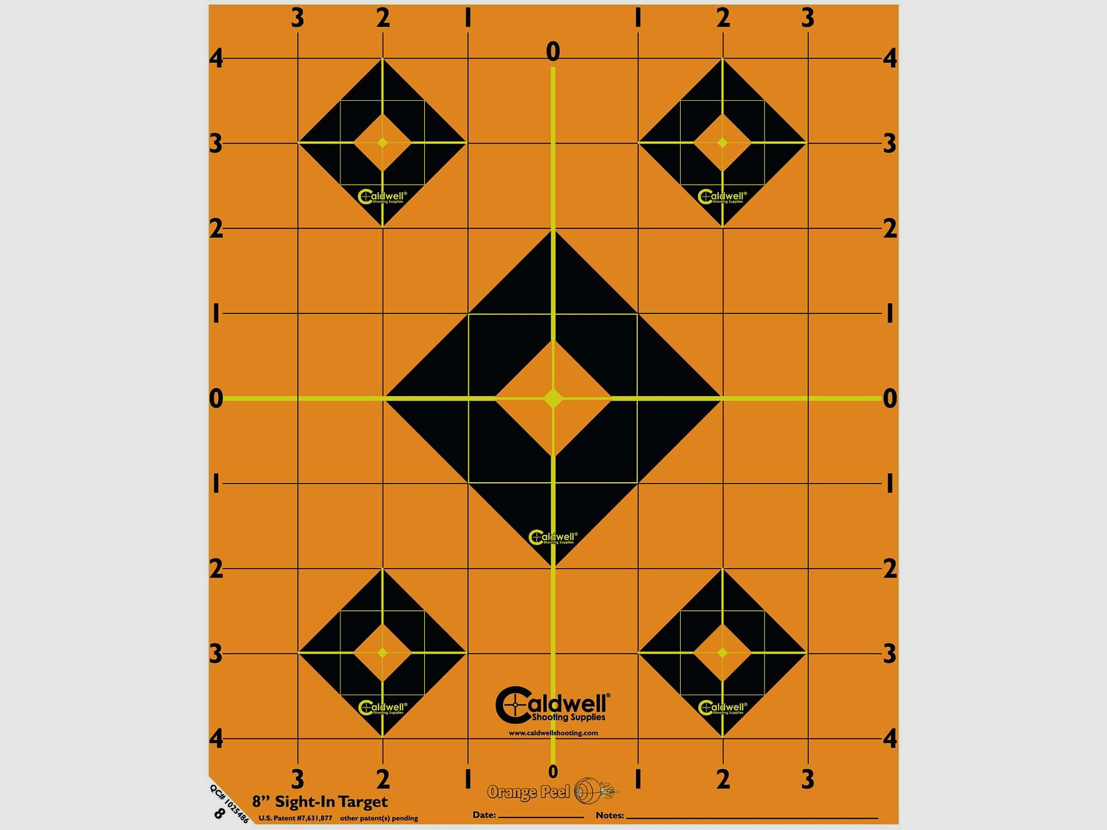 Caldwell Orange Pell Zielscheibe 8'', 5stk.
