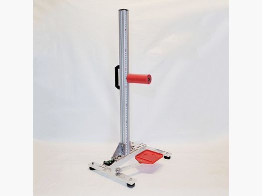 KGF Auflagestativ - Auflageständer Alu H-800-Ultimate mit Buchenholz-Auflage, Waage, Griff, Maßband + Munitionshalter