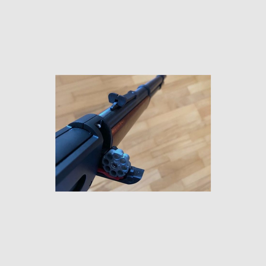 Umarex Cowboy Rifle 88g Co2 GEWEHR inkl. Magazin + 88g CO2 Patrone + eine Dose Munition schwarz braun SET
