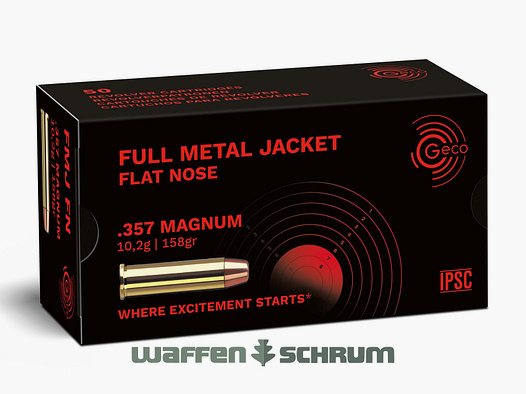 Geco .357Mag Vollmantel-Fl. 10,2g - 158gr
